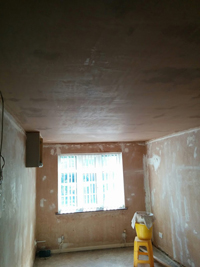 Ceiling repaired & plastered